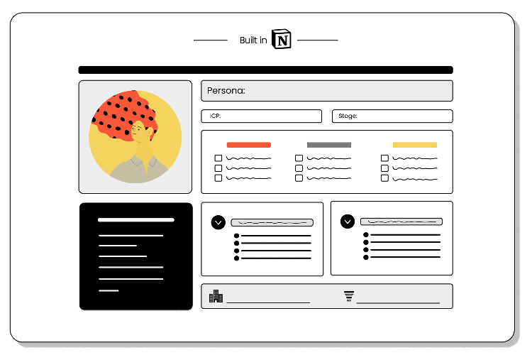 Audience profile builder template in Notion