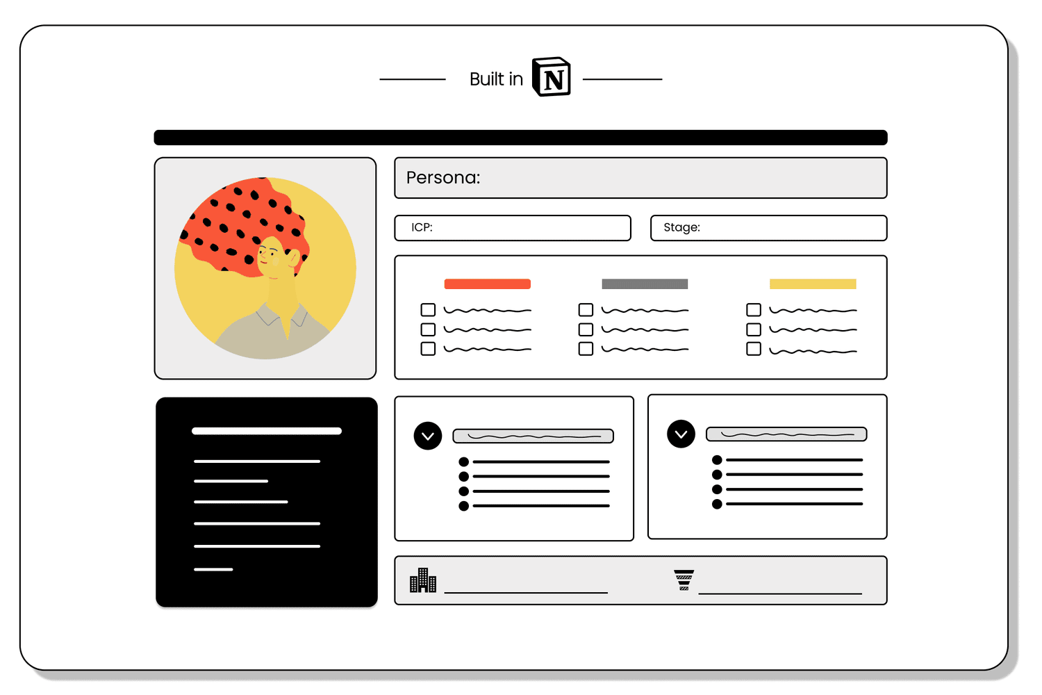 Audience profile builder template in Notion