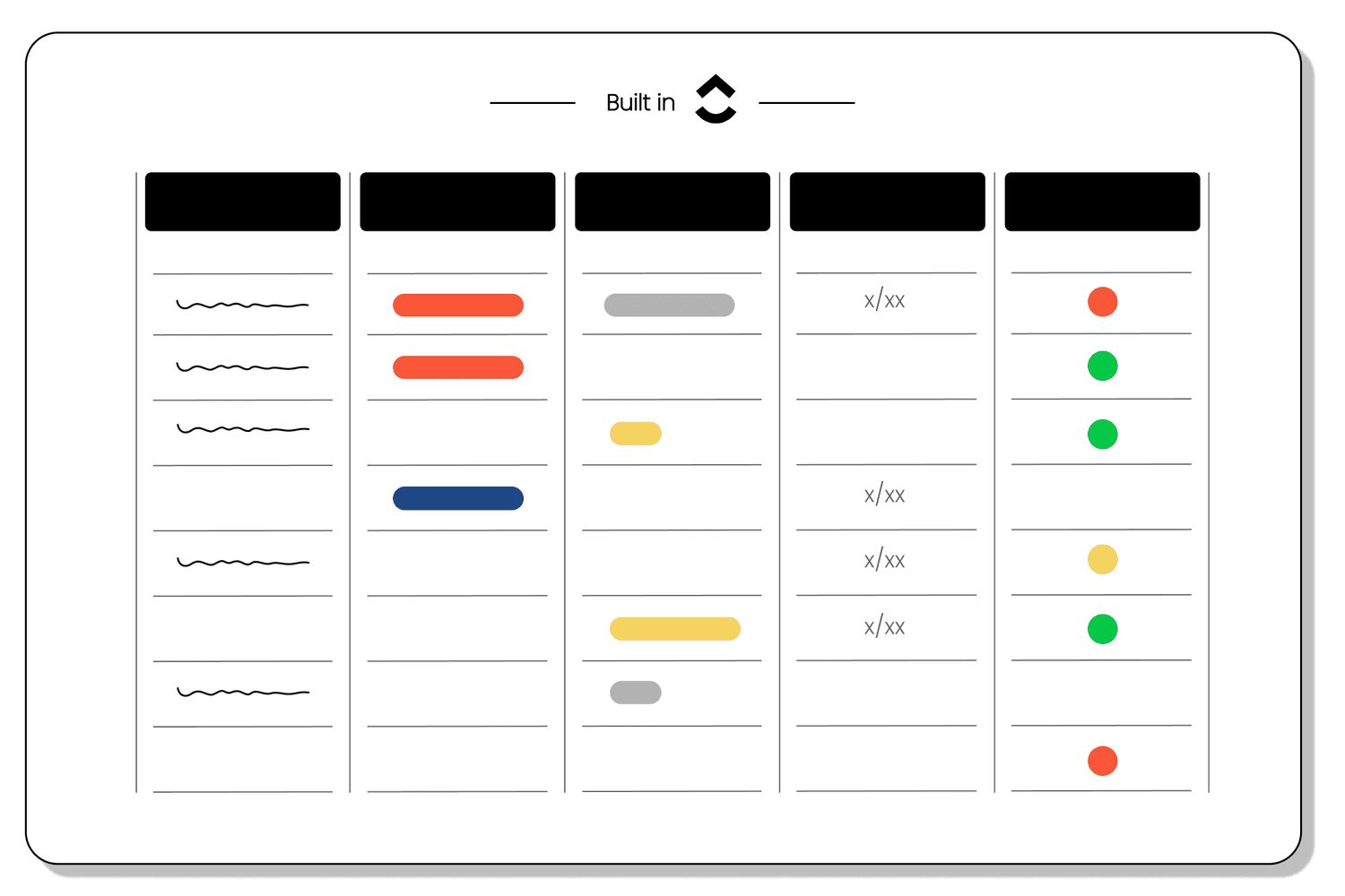 B2B content library template in ClickUp